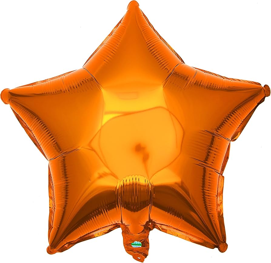 Lucky Foil: 18" Star Orange