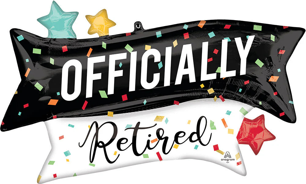 38" Officially Retired Mylar