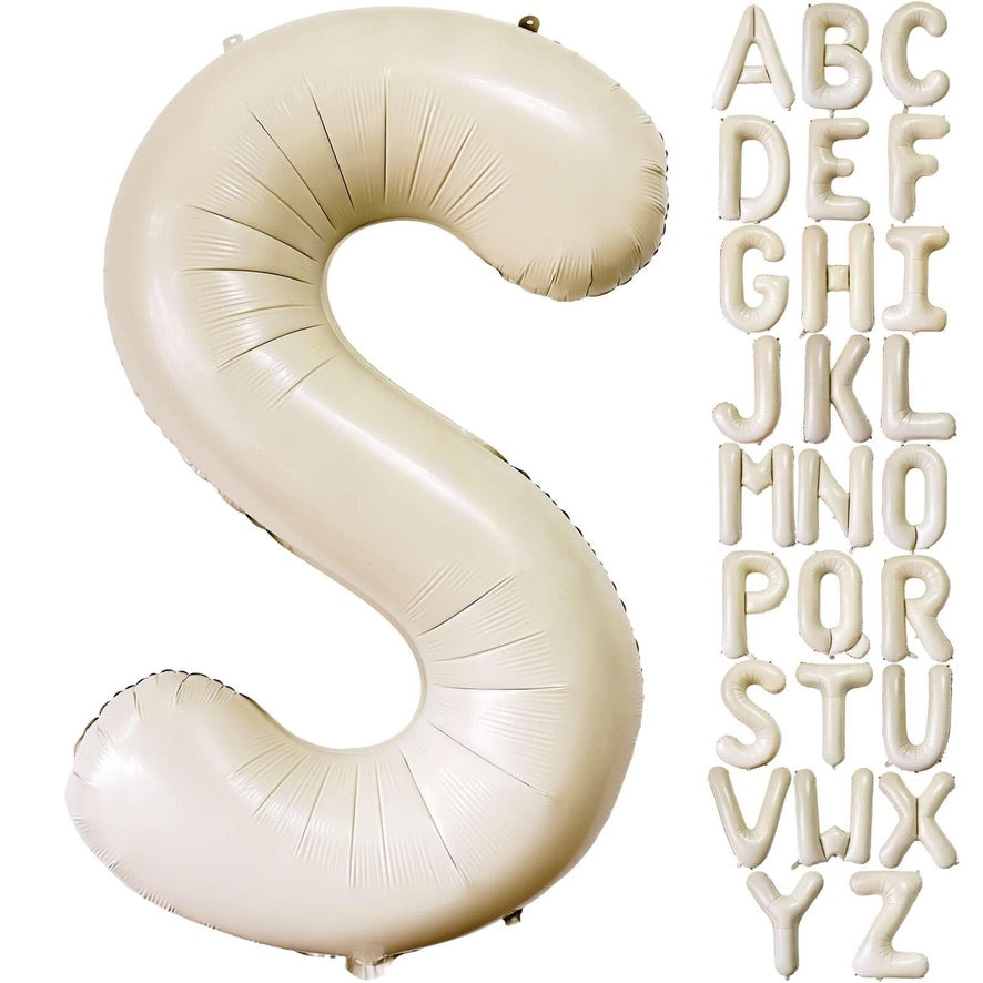 40” Cream Letters: S
