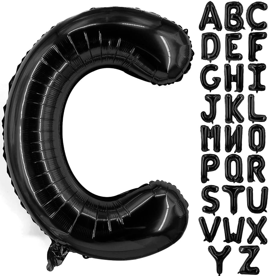 40” Black Letters: C