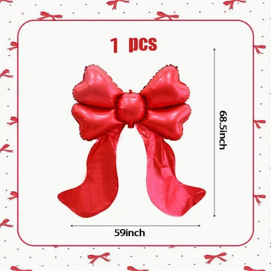70" Red Bow