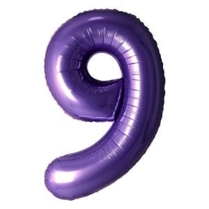 34" Purple Number: 9