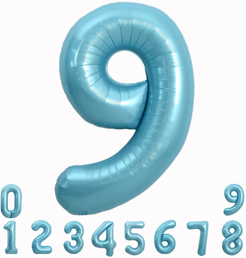 32” Baby Blue Number 9