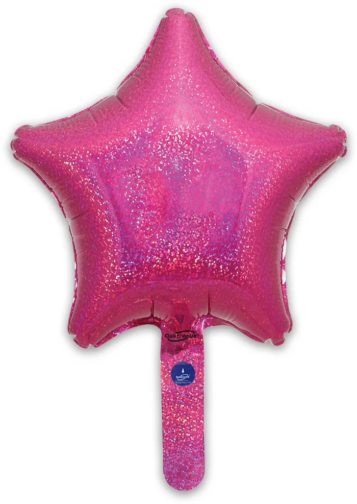 Lucky Foil: 18" Star Holographic Magenta