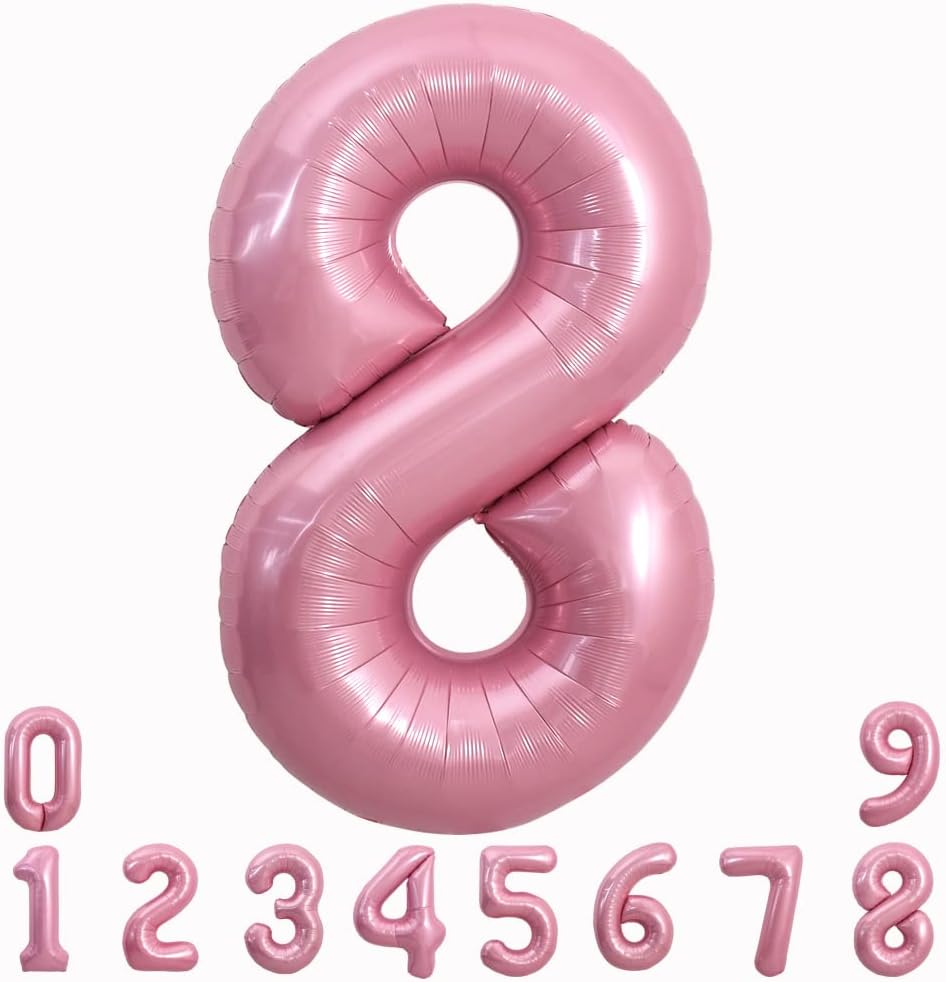 32” Baby Pink Number 8