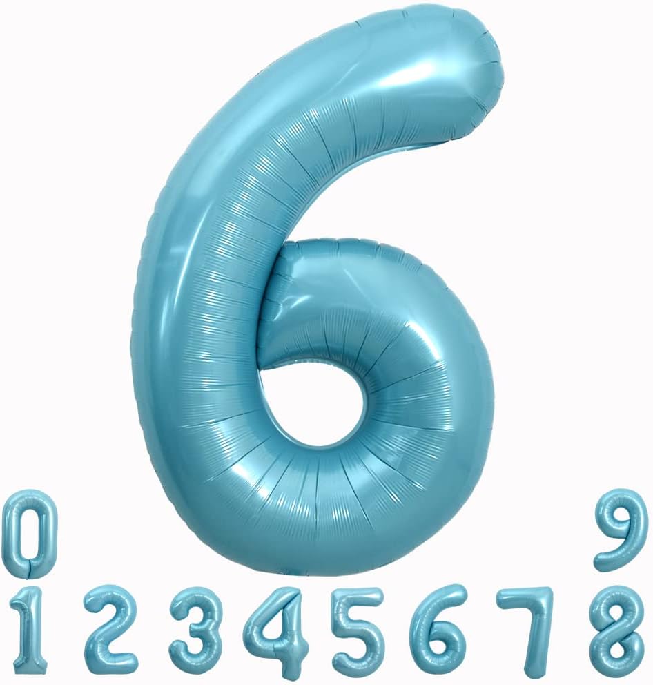 32” Baby Blue Number 6