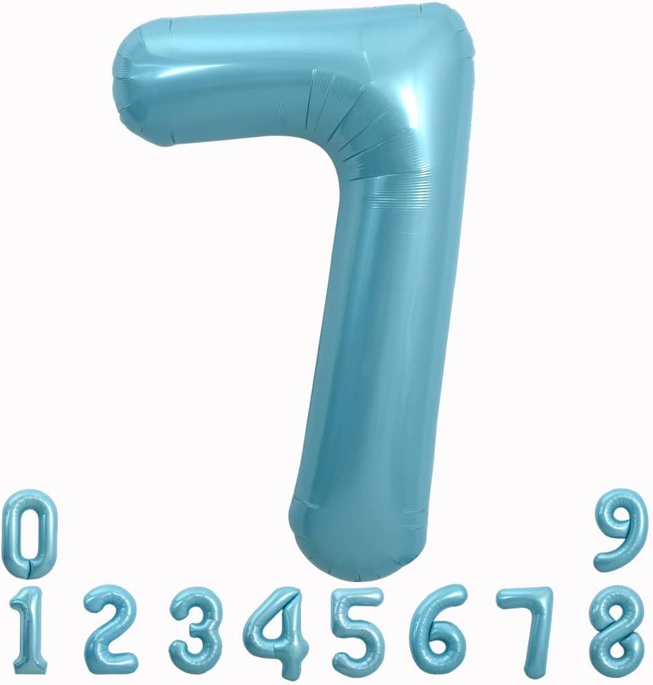 32” Baby Blue Number 7