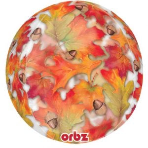 16" Harvest Leaves Orbz