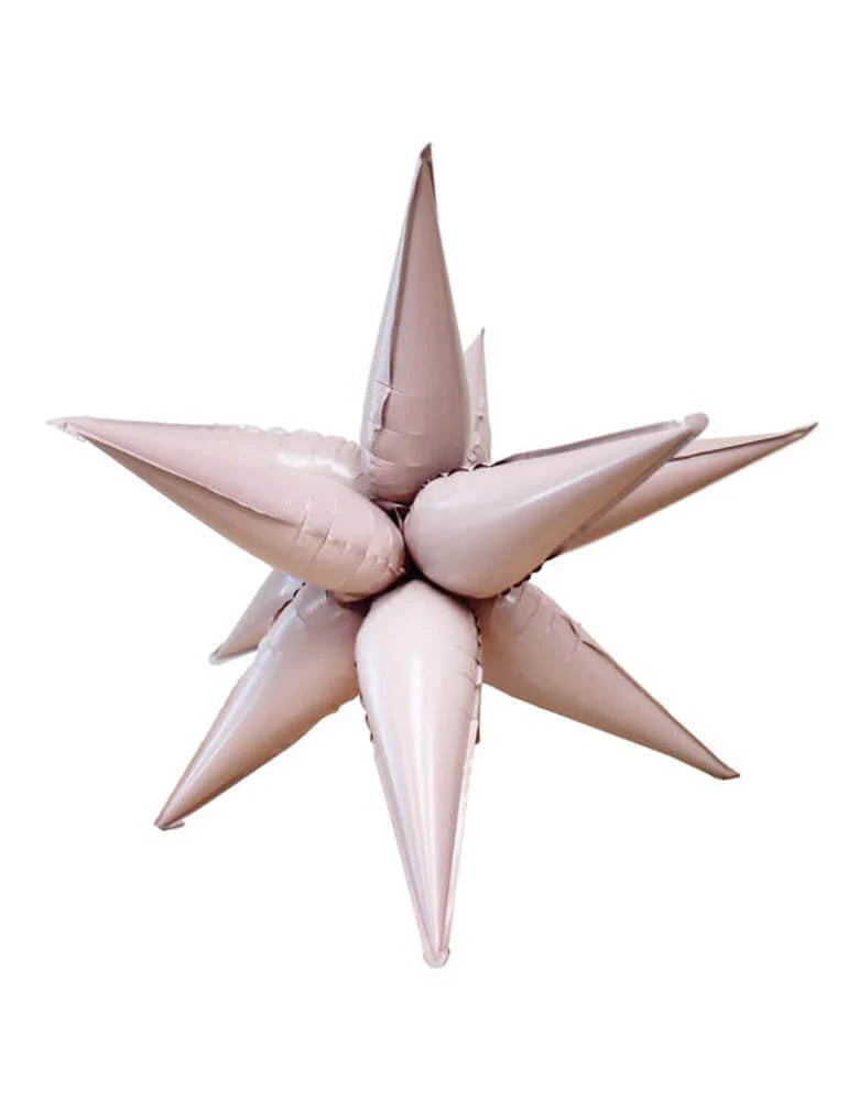 MakeFunBalloons: 27" Starburst Pastel Pink