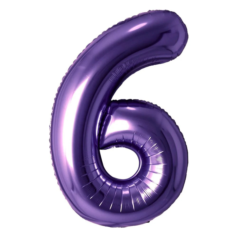 34" Purple Number: 6