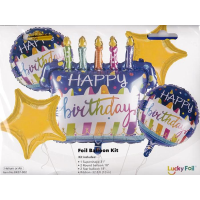 Happy Birthday Cake 5pcs