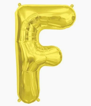 32" Gold Letter: F