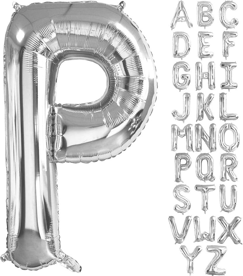 40” Silver Letters: P