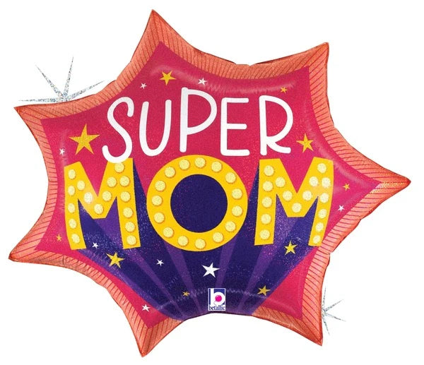 27" Super Mom Burst Holo