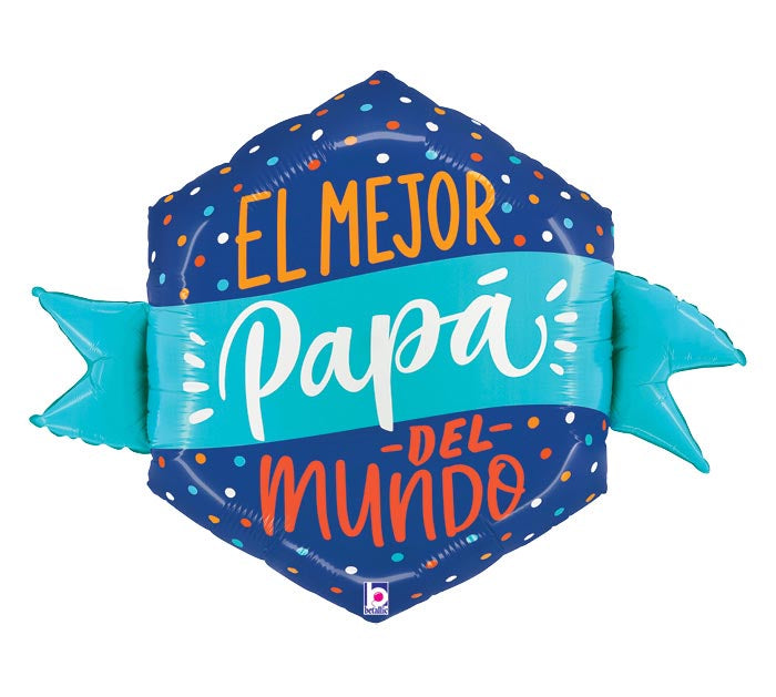 34" Packaged El Mejor Papa De Mundo