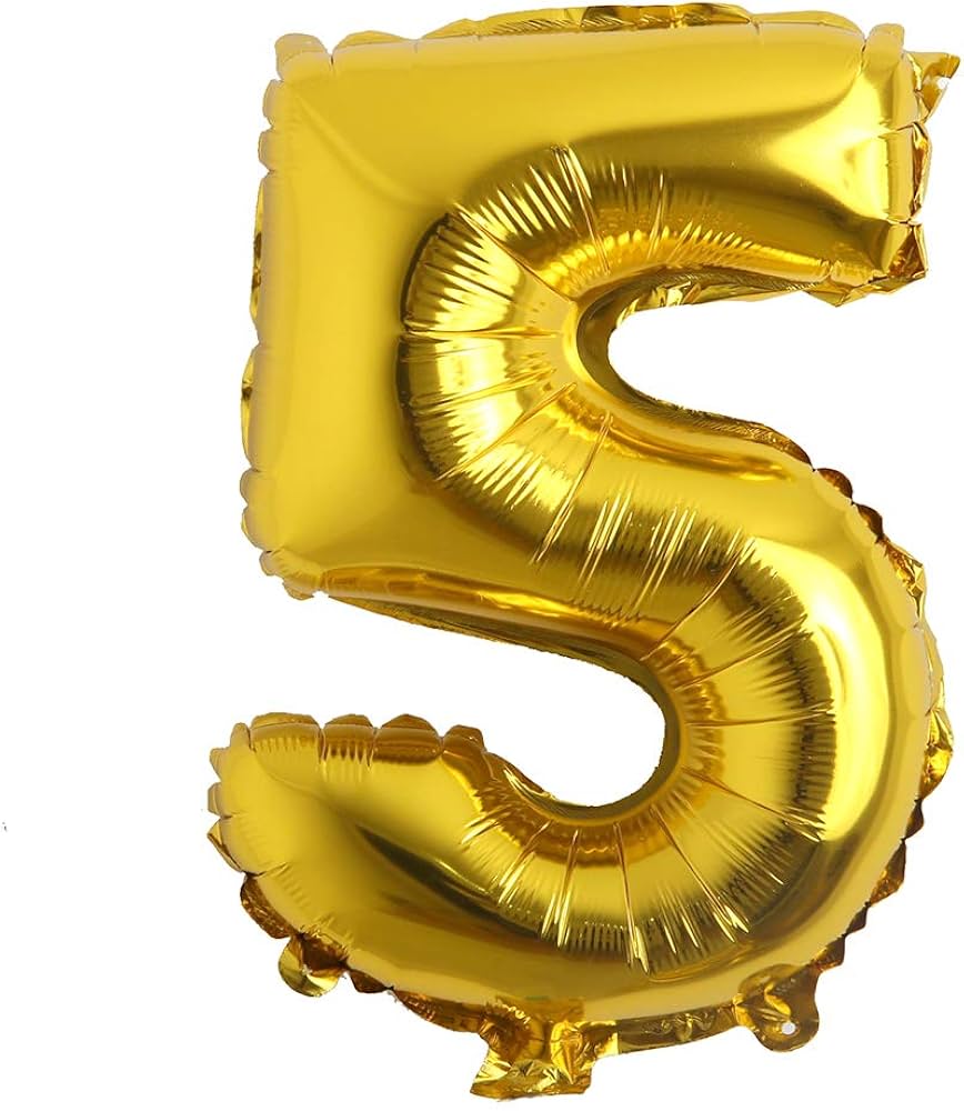 16" Gold Number #5