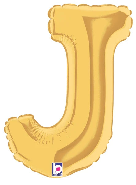 Betallic 16" Gold Letter J
