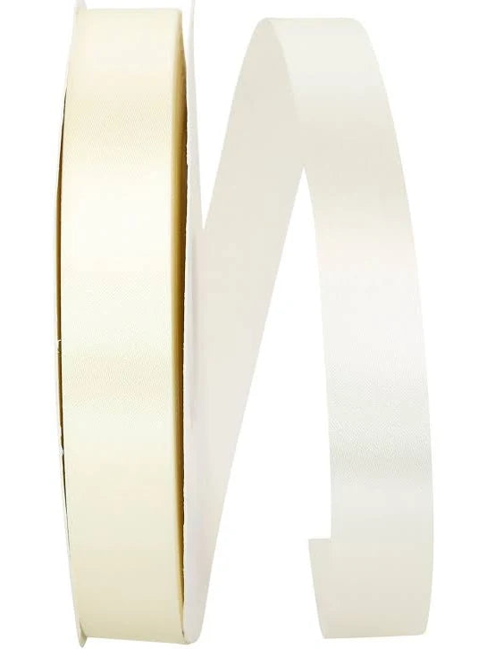 100 Yards Satin Ribbon: Antique White