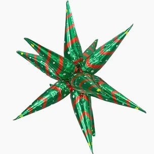 MakeFunBalloons: 27" Starburst Christmas
