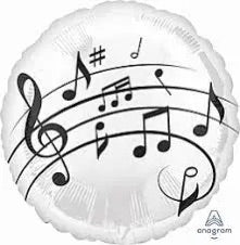 18" Music Notes