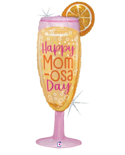 40" Holographic Mom-Osa Champagne Glass
