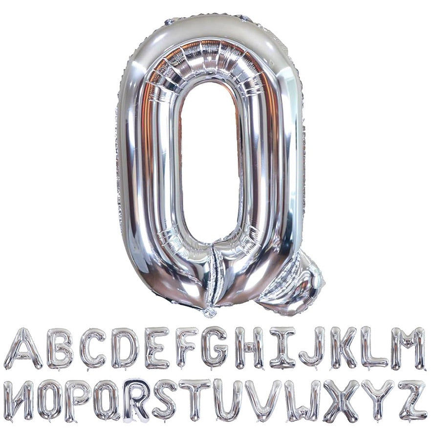 40” Silver Letters: Q