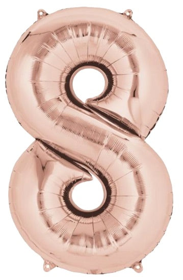 34” Number 8 Rose Gold Anagram