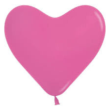 Sempertex 11" Heart Deluxe Fucshia 50ct