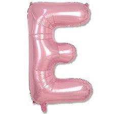 16” Baby Pink Letter: E