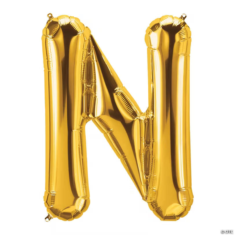 32" Gold Letter: N