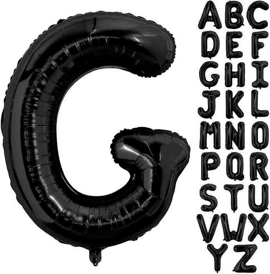 40” Black Letters: G