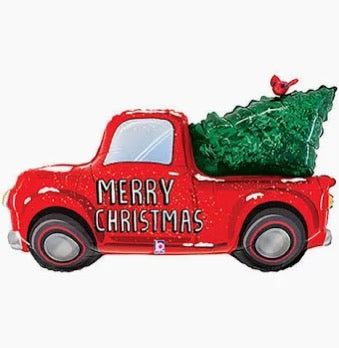 47" Merry Christmas Truck