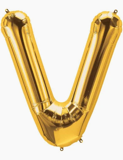16" Gold Letter: V