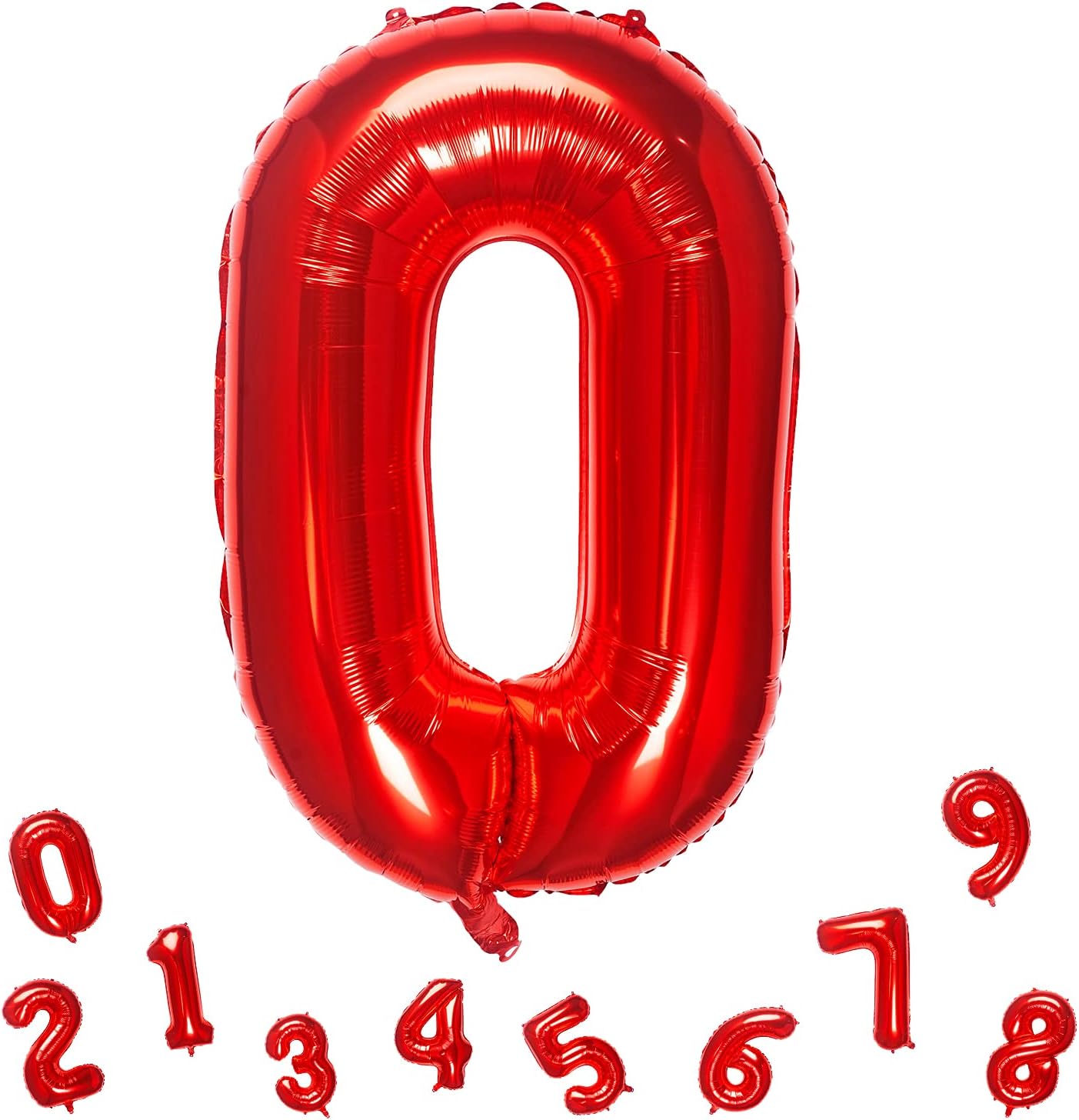 32” Red Number 0