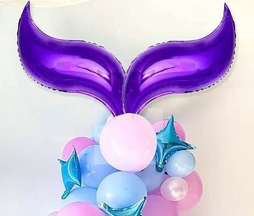 18" Purple Mermaid Tails 2ct