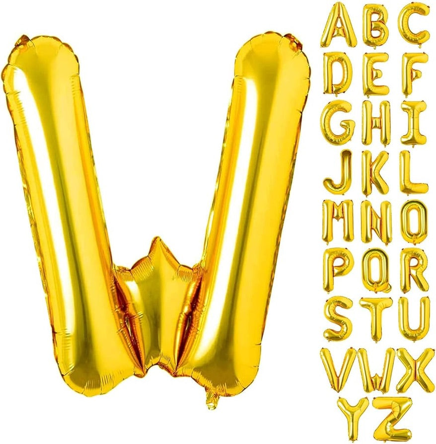 32" Gold Letter: W