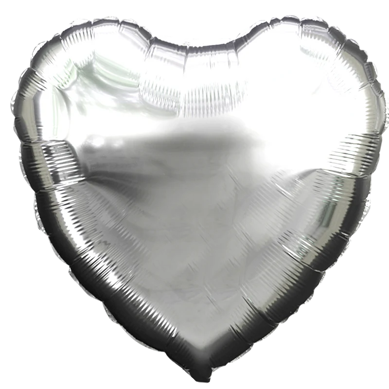 Lucky Foil: 18" Heart Silver