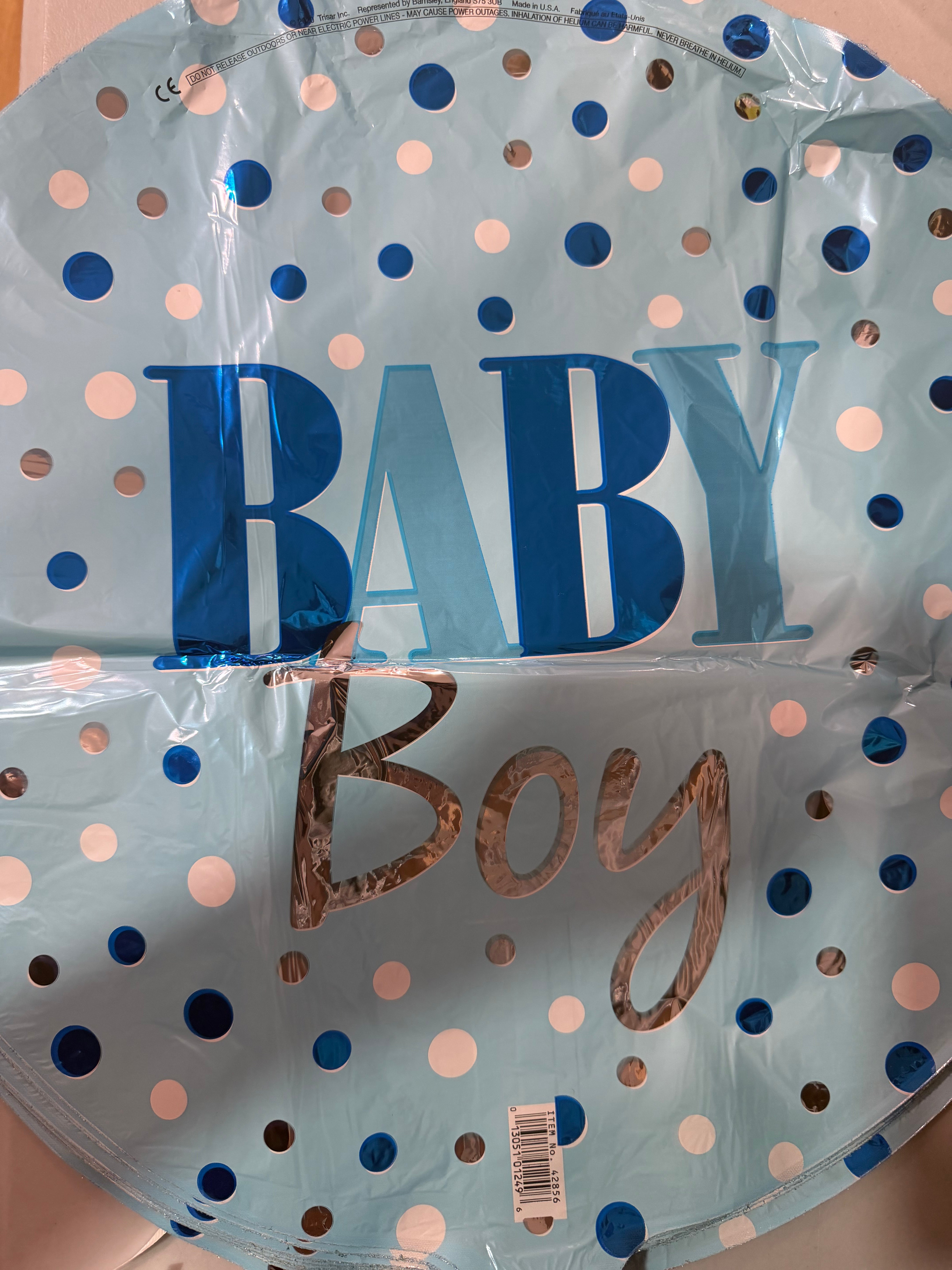 18" Baby Boy with dots