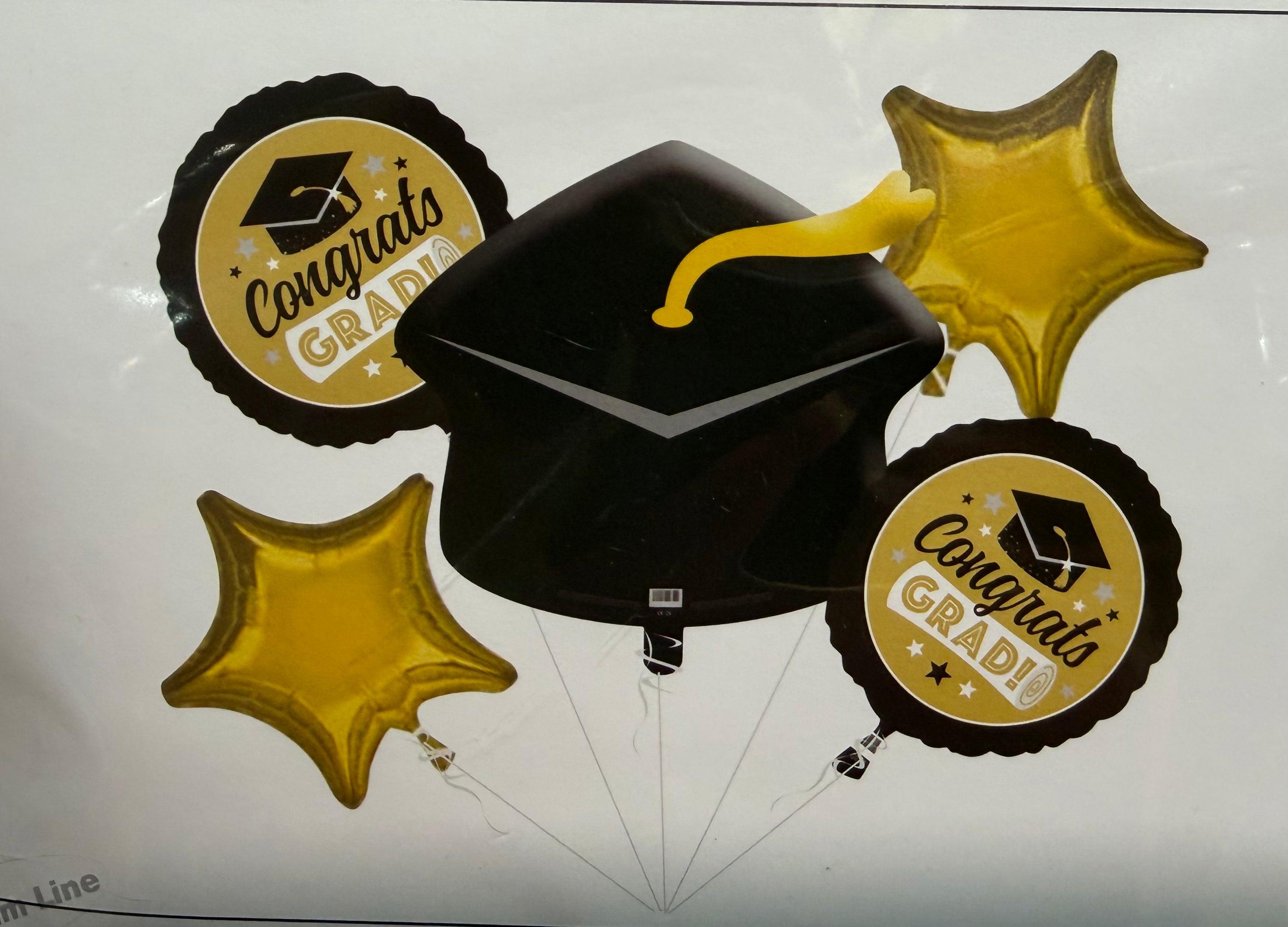 BQT Congrats Grad Gold w/Black Cap