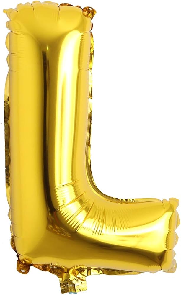 32" Gold Letter: L