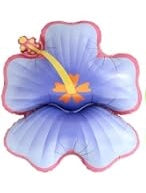 25" Hibiscus Flower: Purple
