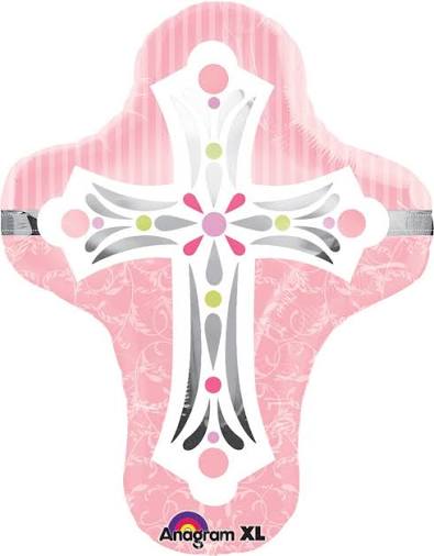 28" XL Pink Cross