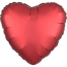 Unpackaged 18” Heart: Satin Red