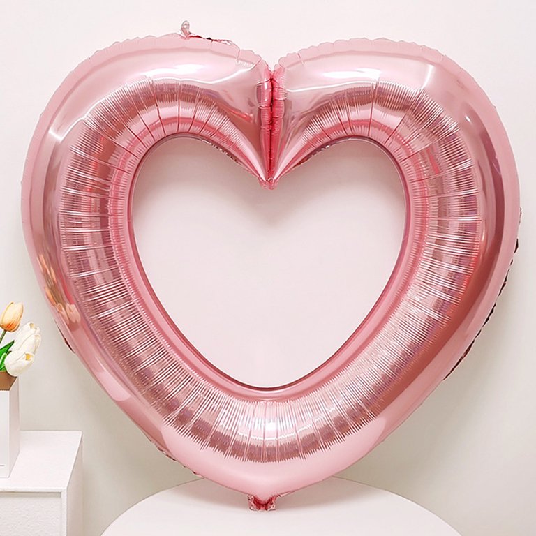 40" Hollow Heart Shaped: Pink
