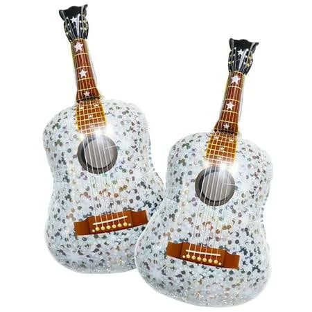 35" Silver Guitar