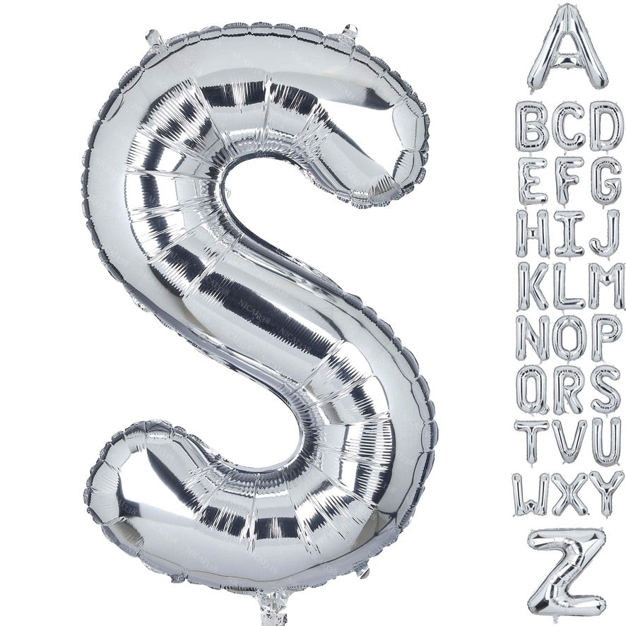 40” Silver Letters: S