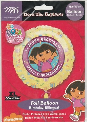 18" Dora the Explorer Happy Birthday