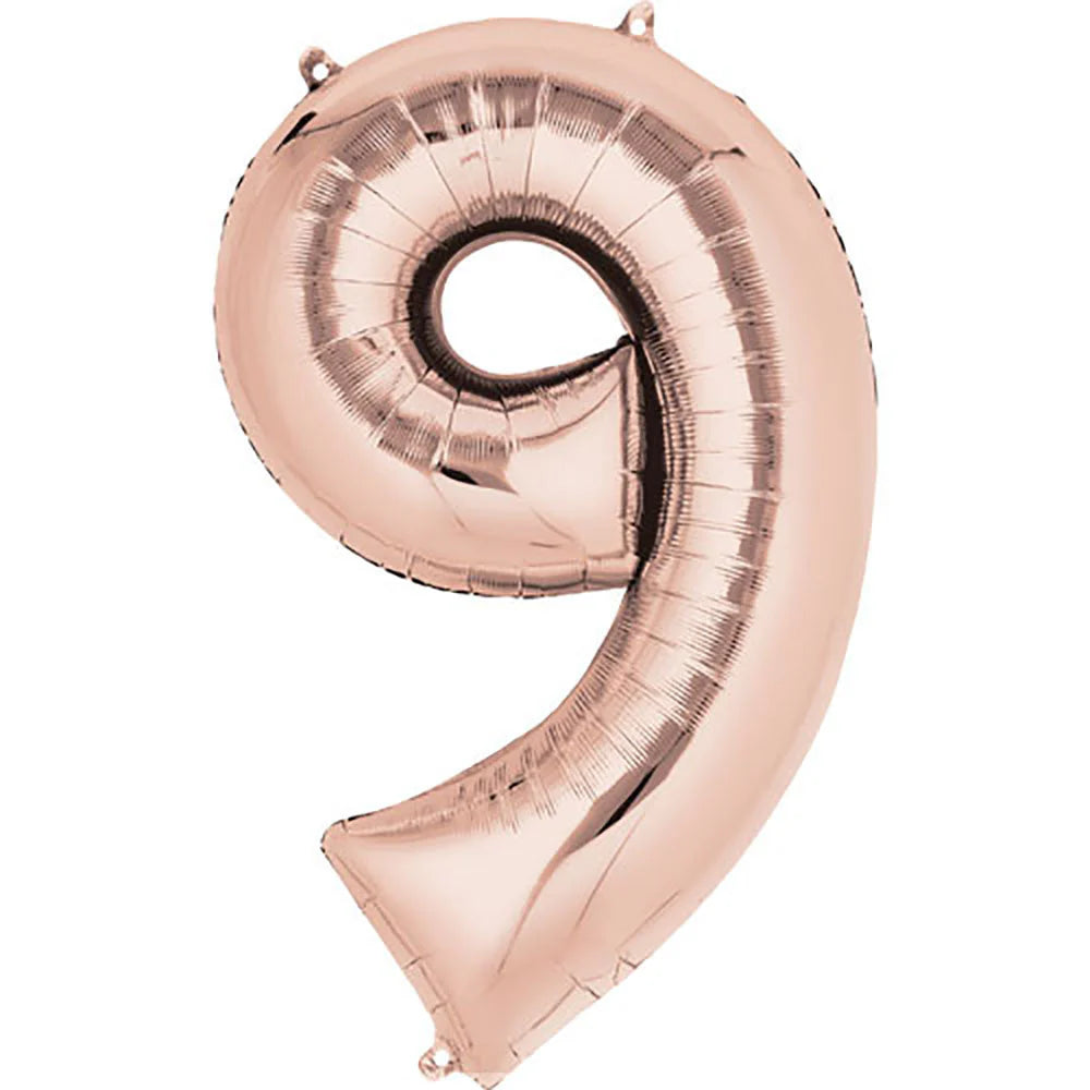 34" Number 9 Rose Gold Anagram