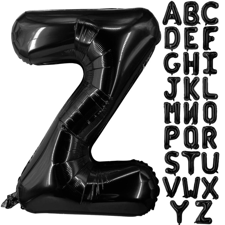 40” Black Letters: Z