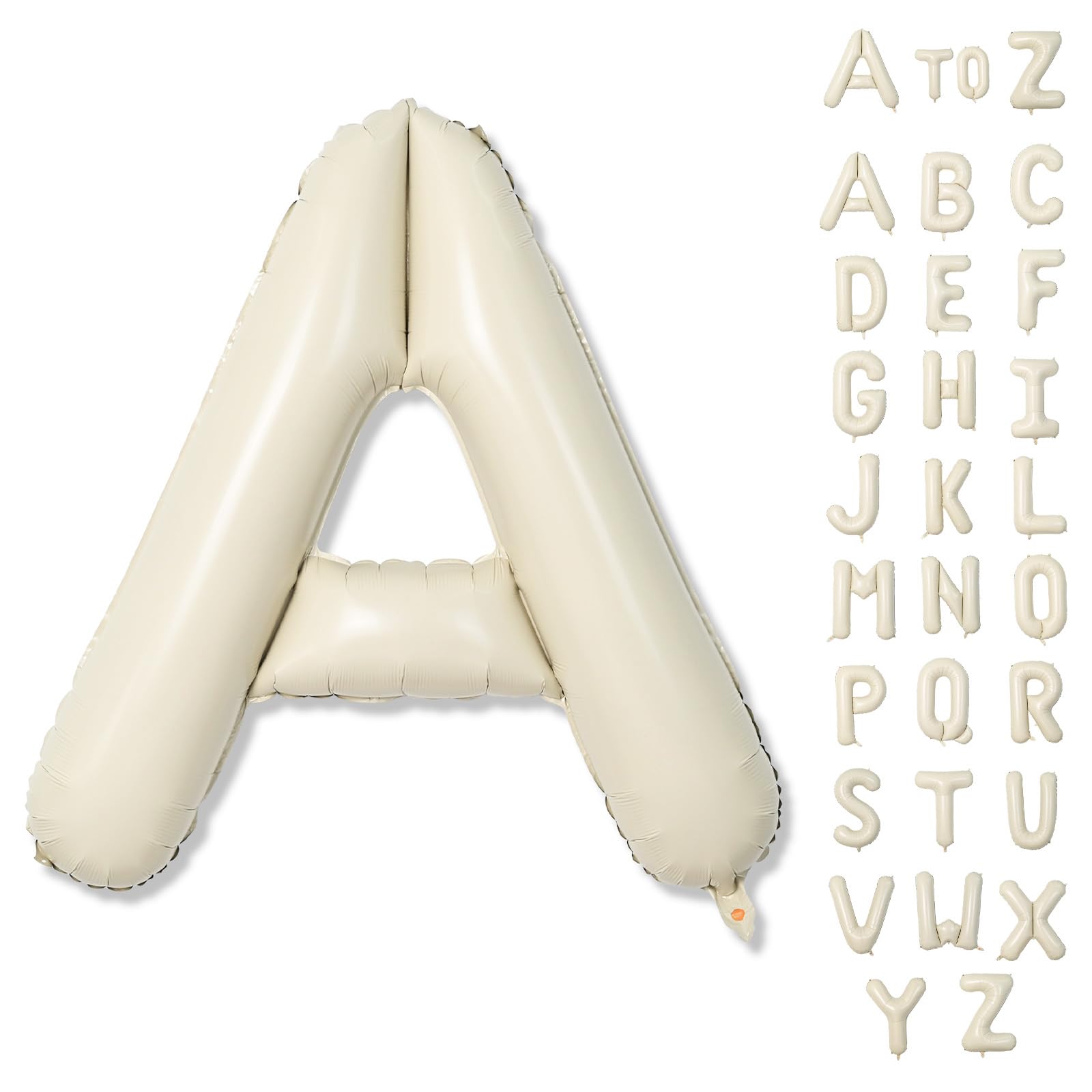 40" Cream Letter: A